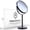 Black, variant on 10X Magnifying Makeup Mirror on Round Stand for Tabletop, Bedroom Vanity Desk and Bathroom Counter - Free Standing Double Sided 10X/1X Magnification Mirror - 7" Wide and 14" Tall (Chrome)
