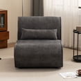 thumbnail image 2 of Soft Pellet Velvet Recliner, Comfortable Lounge Chair with Waist Pack Padding, Lazy Floor Single Sofa Chair with Pillow, Ideal for Living Room, Bedroom Office, 2 of 7