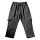 thumbnail image 3 of Ceisia Men's Solid Color Loose Cargo Capris with Elastic Drawstring Waist & Multi Pockets Gray XXXL Gifts, 3 of 7