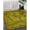 thumbnail image 3 of Ahgly Company Machine Washable Indoor Square Transitional Dark Bronze Brown Area Rugs, 5' Square, 3 of 7