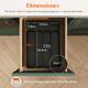 thumbnail image 2 of Organizador de Cubiertos, Bandeja Cubiertos Cajon Cubertero para Cajón para Menaje, Cocina Organizador Xtellar negro, 2 of 4