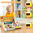 thumbnail image 4 of Innosky Busy Board Juguetes Montessori para niños pequeños de 1 año y niña Juguetes para bebés de 12 a 18 meses Juguetes sensoriales para niños pequeños de 1 a 3 años Juguetes de viaje educativos bili, 4 of 7