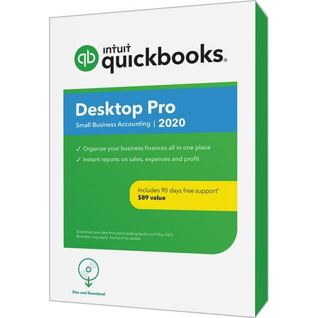 QuickBooks Desktop Pro 2020 with 90 Days Free Support (PC