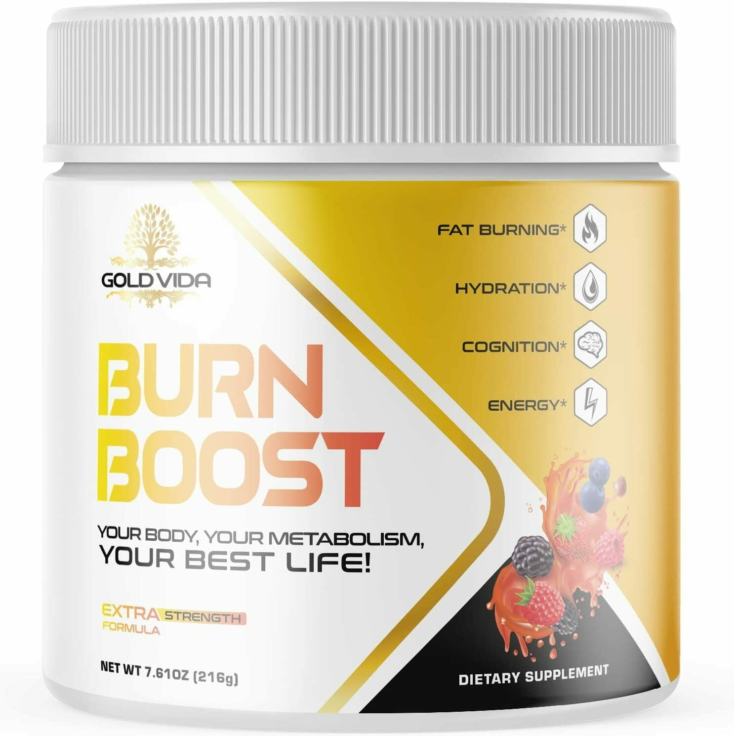 (1 Pack) Gold Vida Burn Boost Powder Dietary Supplement for Weight