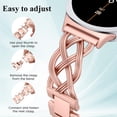 thumbnail image 7 of Wearlizer Celtic Bracelet Band Compatible with Samsung Galaxy Watch 9/8 40mm 44mm & Watch 8 Classic 46mm Women, Dressy Stainless Steel Jewelry Link Strap, Elegant Metal Watch Band, 7 of 7