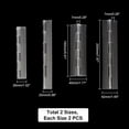 thumbnail image 2 of Clear Acrylic Hinges 4 Pcs 2 Sizes Clear Acrylic Glass Hinge, 2 of 7