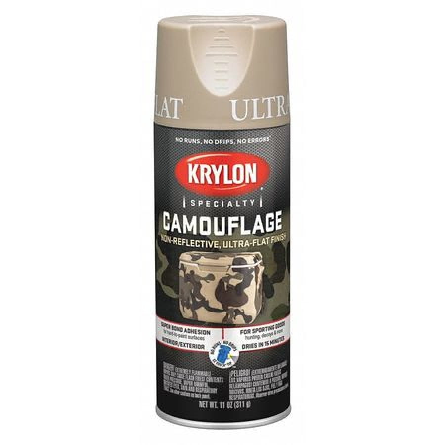 Krylon Camouflage Paint, Ultra Flat, Sand, 11 oz