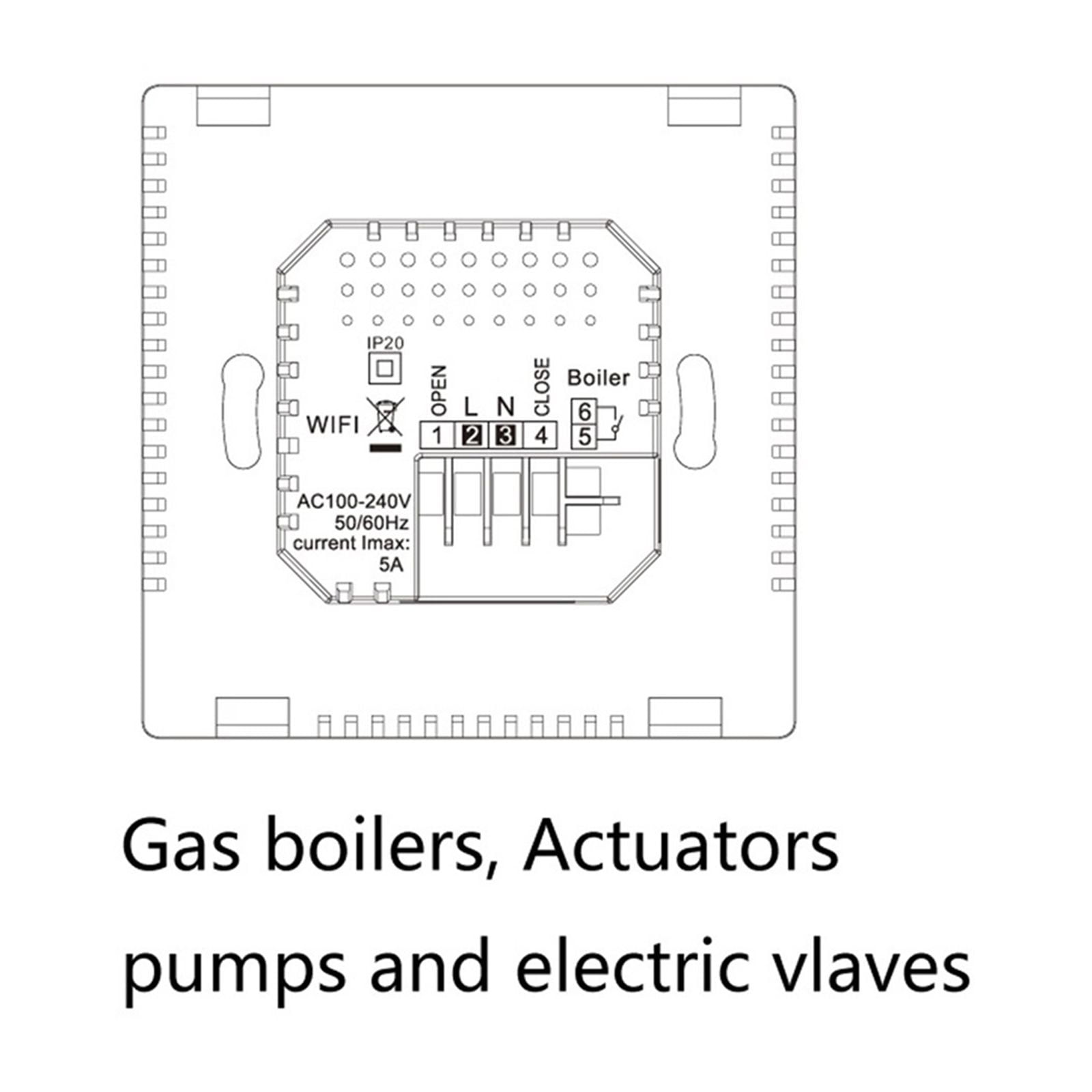 Smart Thermostat Temperature Controller For Gas Boiler Electric Underfloor Heating Humidity Display ,Easy Installation
