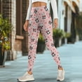 thumbnail image 4 of Renewold Panda Love Pink Yoga Pants with Pockets for Women Stretch High Waisted Tummy Control Workout Tights Buttery Soft Graphic Leggings Sportswear Basic Pants, 3XL, 4 of 8