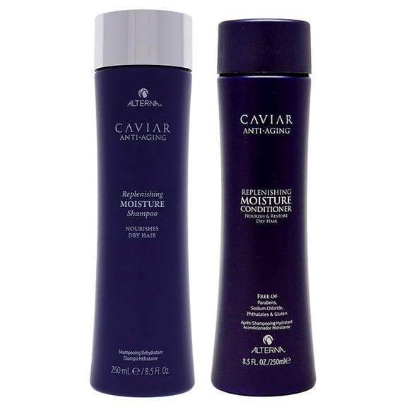 Alterna Caviar Anti Aging Replenishing Moisture Shampoo and Conditioner Kit 8.5oz Shampoo, 8.5oz Conditioner 2 Pc Kit