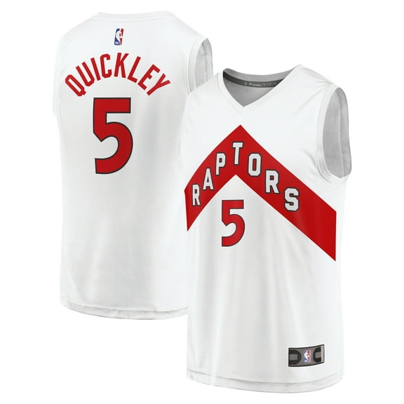 Men's Fanatics Immanuel Quickley White Toronto Raptors Fast Break Player Jersey - Association Edition