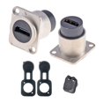 thumbnail image 1 of 2Pcs Female To Female Adapter High-Density Multichip Interconnect Through Socket Sliver, 1 of 4