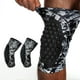 thumbnail image 1 of Adult Compression Leg Sleeves Basketball Knee Pads for Basketball, Volleyball, Skateboarding or Cycling (M27-34cm, Black/White), 1 of 4