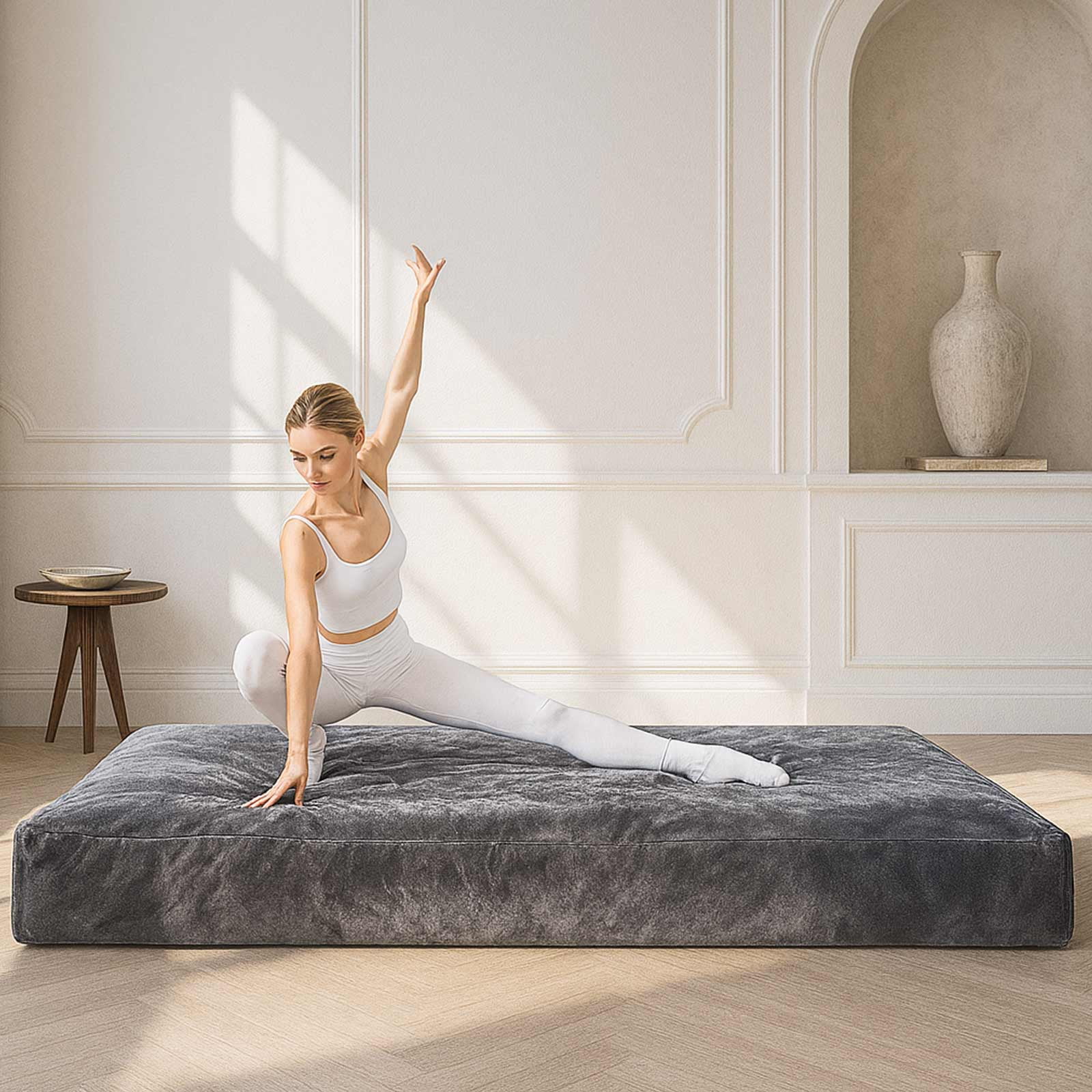 Bean Bag Chair,Convertible Bean Bag Chair Bed Giant Bean Bag Chairs for Adults Memory Foam Bean Bag Bed for Adults Bean Bags Chair that Turns into Bed