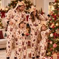 thumbnail image 3 of DAKIMOE Matching Family Christmas Onesies, One Piece Holiday Pajamas Set, Festive Long Sleeve Sleepwear for Men Women Kids, 3 of 7