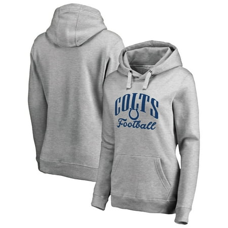 Indianapolis Colts Hoodie - Indianapolis Colts NFL Pro Line by Fanatics Branded Women's Victory Script Pullover Hoodie - Heathered Gray