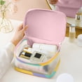 thumbnail image 4 of Ohufall Colorful Large Capacity Outdoor PVC Wash Bag Portable Travel Cosmetic Storage Organizer Toiletry Bag Travel Essentials, 4 of 5