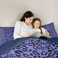 thumbnail image 5 of jejeloiu Abstract Leopard Print Full Size Comforter Sets,Rustic Farmhouse Bedding Comforter Set,Black Kawaii Bow Knot Bedding Sets For Girl,Microfiber Bedroom Decor Reversible,3 Pieces, 5 of 8