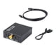 thumbnail image 2 of óptico Audio RCA Analógico De 3,5 Mm Convertidor + Cable De Fibra, 2 of 9