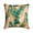 Green, variant on Toss Pillow Cover, Decorative Green 20"x20" (50x50 cm) Throw Pillow Covers, Satin Quilted & Floral Throw Pillows For Sofa, Nature & Floral Pattern Modern Style - Arecaceae