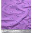 thumbnail image 1 of Soimoi Purple Cotton Jersey Fabric Artistic Bud Floral Printed Fabric 1 Yard 58 Inch Wide, 1 of 3