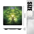 thumbnail image 2 of Digital Bathroom Scale with Large LCD Display,High Capacity Scale 400 lbs High Precision body fat scale-Green Tree Of Life With Rays Emanating From It, 2 of 4