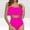 Hot Pink, variant on Womens Shorts Bikini Sets Women's Ruffled Bikini Swimsuit Set