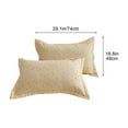 thumbnail image 5 of WKSCLPAI 2 Pack Knitted Cotton Pillowcase 29.1" x 18.9" Printed Pillowcase Machine Washable Style A, 5 of 5