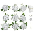 thumbnail image 2 of 1 Set Wedding Car Flower Set Elegant European Style Decorations Easy Installation with Suction Cup Artificial Flowers for Any Vehicle White One Size, 2 of 9