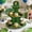 Green, variant on Fmbmuo Football-themed Cake Stand Football Birthday Cake Dessert And Ornament Tray And Party Decoration Stand