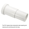 thumbnail image 3 of Tubo de extensión Uxcell de 110 mm/4.33" para desagüe, conector de PVC para cocina, blanco, 3 of 5