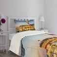 thumbnail image 5 of Ambesonne United States Quilted Bedspread Set 2 Pcs, Hilton Head Boats, Twin Size, Multicolor, 5 of 6