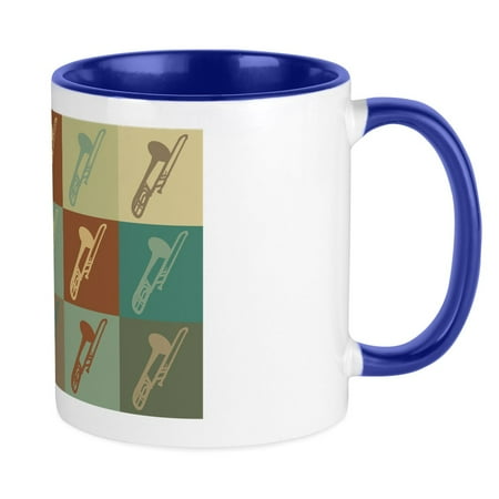 

CafePress - Trombone Pop Art Mug - Ceramic Coffee Tea Novelty Mug Cup 11 oz