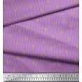 thumbnail image 3 of Soimoi Modal Satin Fabric Leaves,Flower Bud & Stripe Printed Fabric 1 Yard 42 Inch Wide, 3 of 3