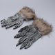thumbnail image 3 of Glove Mittens Wolf Costume Head Mask Wolf Claw Prop Halloween Werewolf Costume Wolf Cosplay Paw Gloves Werewolf Full Head Mask, 3 of 4
