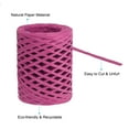 thumbnail image 3 of Uxcell Raffia Ribbon Natural Packing Paper Twine Strings for Crochet Box Wrapping Crafts Holiday Decor Light Red, 3 of 7