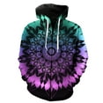 thumbnail image 1 of Sudadera con capucha y cremallera de mandala para hombre, con estampado 3D, estilo hip hop, informal, divertida, unisex, primavera 2024, 1 of 6