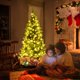 thumbnail image 2 of Costway Medio árbol de Navidad artificial de PVC preiluminado de 180 cm 250 luces LED, 2 of 3