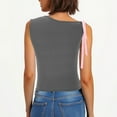 thumbnail image 4 of WREESH Women's Sleeveless Crew Neck Tank Top Bow Tie Shoulder Casual Beach Vacation Summer Blouse Tops, 4 of 7