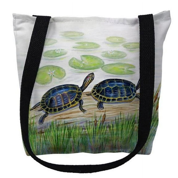 Two Turtles Small Tote Bag 13x13 16 inches x 16 inches
