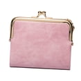 thumbnail image 3 of Cartera de mano para tarjetas de crédito, tarjetero informal, organizador de cuero PU, portátil Rosa, 3 of 8