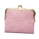 thumbnail image 3 of Monedero para tarjetas de crédito, cartera de mano, llavero portátil, cartera ligera de moda de piel sintética con cremallera informal, mini monedero Rosa, 3 of 8