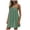Light Green, variant on COMVALUE Open Back Summer Dress for Women Spaghetti Strap Summer Beach Flowing Sundress Swing Solid Color Sundress Black S