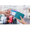 thumbnail image 3 of Teal Basic Genuine Leather RFID Passport Cover, 3 of 8