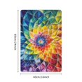 thumbnail image 2 of Autua Eco-Friendly Flower Rainbow Sacred Geometry Bath Rug 24x16in, 2 of 5
