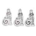thumbnail image 2 of 50 Pcs Cat Charms Pendant Tibetan Style Alloy Kitten Pendants Cartoon Cat Jewelry Making Charms Metal Charms Pendant Pendant Ornament for Women DIY Necklace Bracelet Earring Jewelry Craft Making, 2 of 2