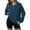 Navy, variant on Lmnyox Sweatshirts for Women Long Sleeve Half Zip Collared Pullover Tops Solid Casual Athletic Shirts with Pocket