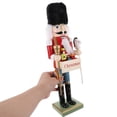 thumbnail image 3 of HOMEMAXS Plush MultiColored Nutcracker Figure for Christmas Decoration Holiday Ornament 7.5 Inches, 3 of 8