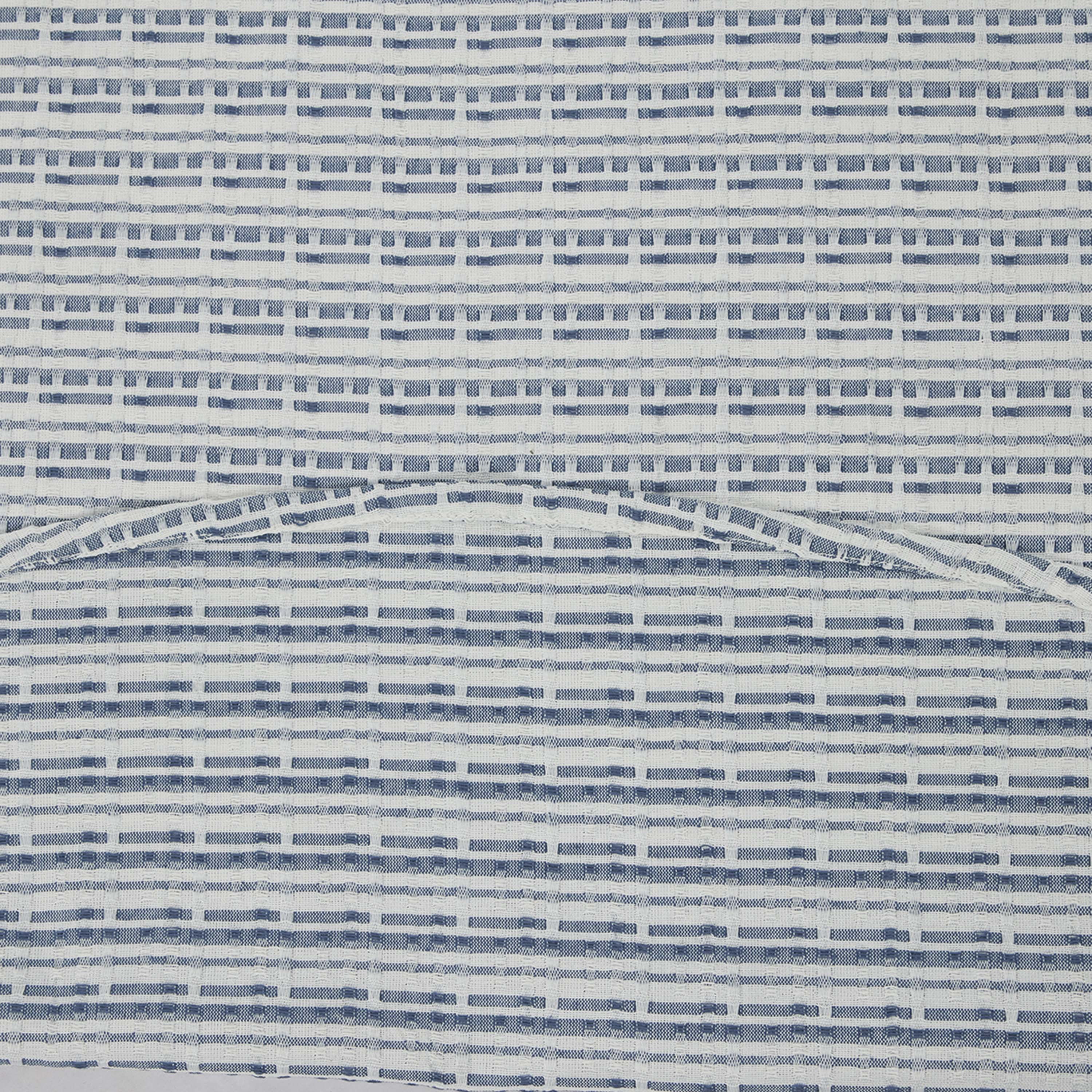 Mainstays Blue Plaid 70-Inch Round Tablecloth in Cotton Polyester Blend