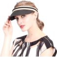 thumbnail image 4 of Sombrero deportivo de golf CHAO para mujer de paja playa visera sol negro, 4 of 5
